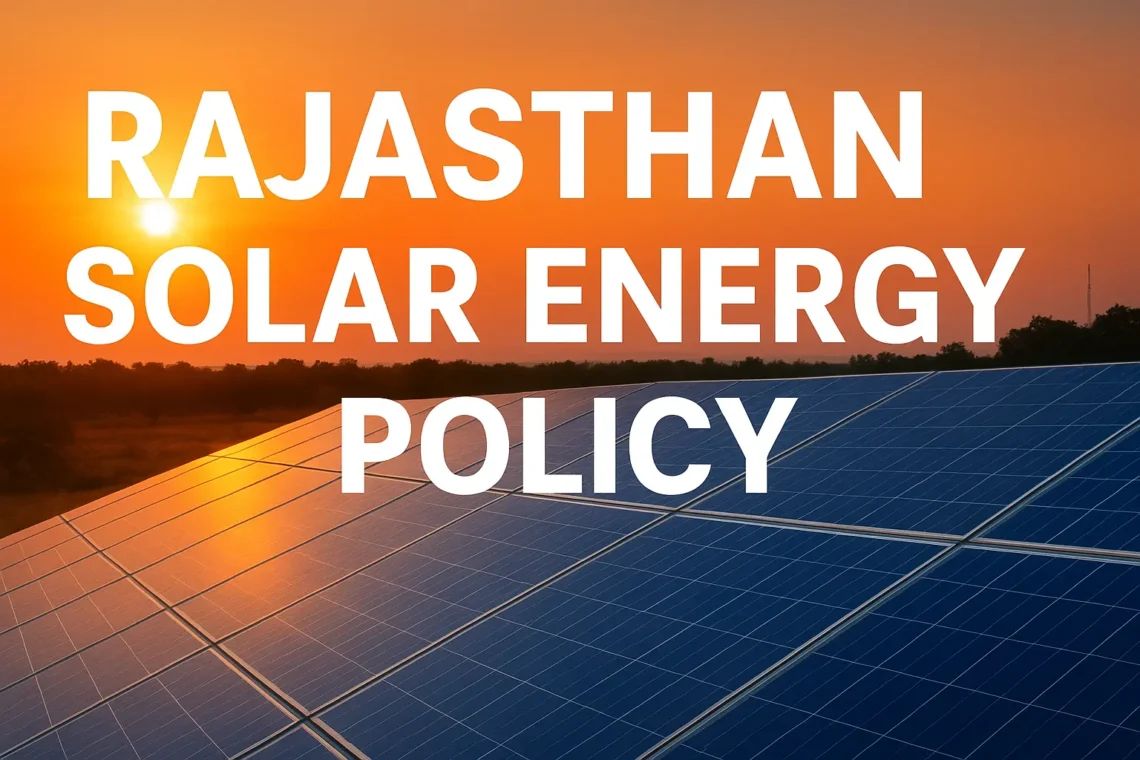 rajasthan solar energy policy